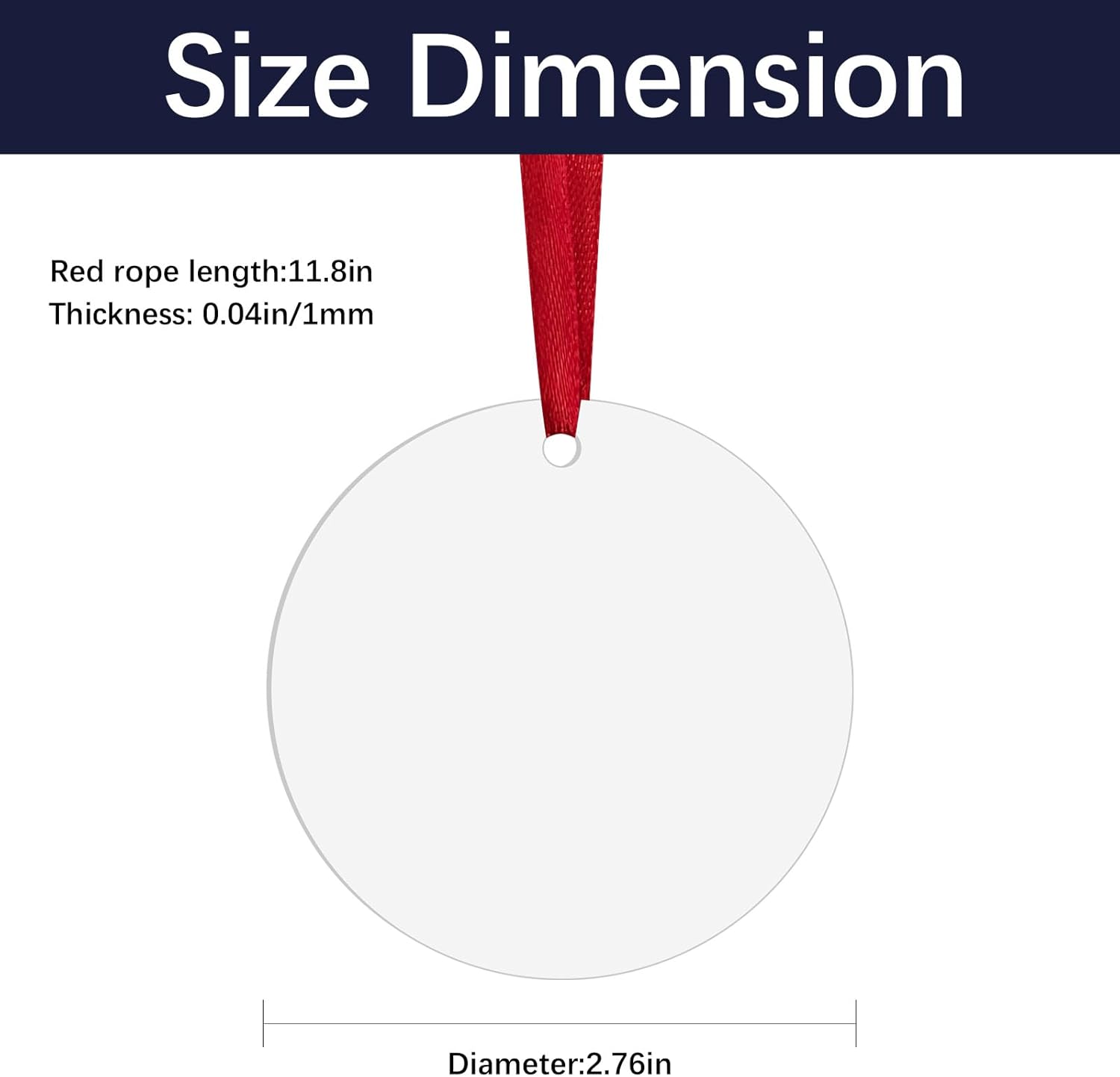 54 pcs Metal Sublimation Ornament Blanks,Sublimation Christmas Ornament Blanks for Christmas Tree Decor Ornaments,Double Sided Sublimation Ornaments Round Sublimation Blanks