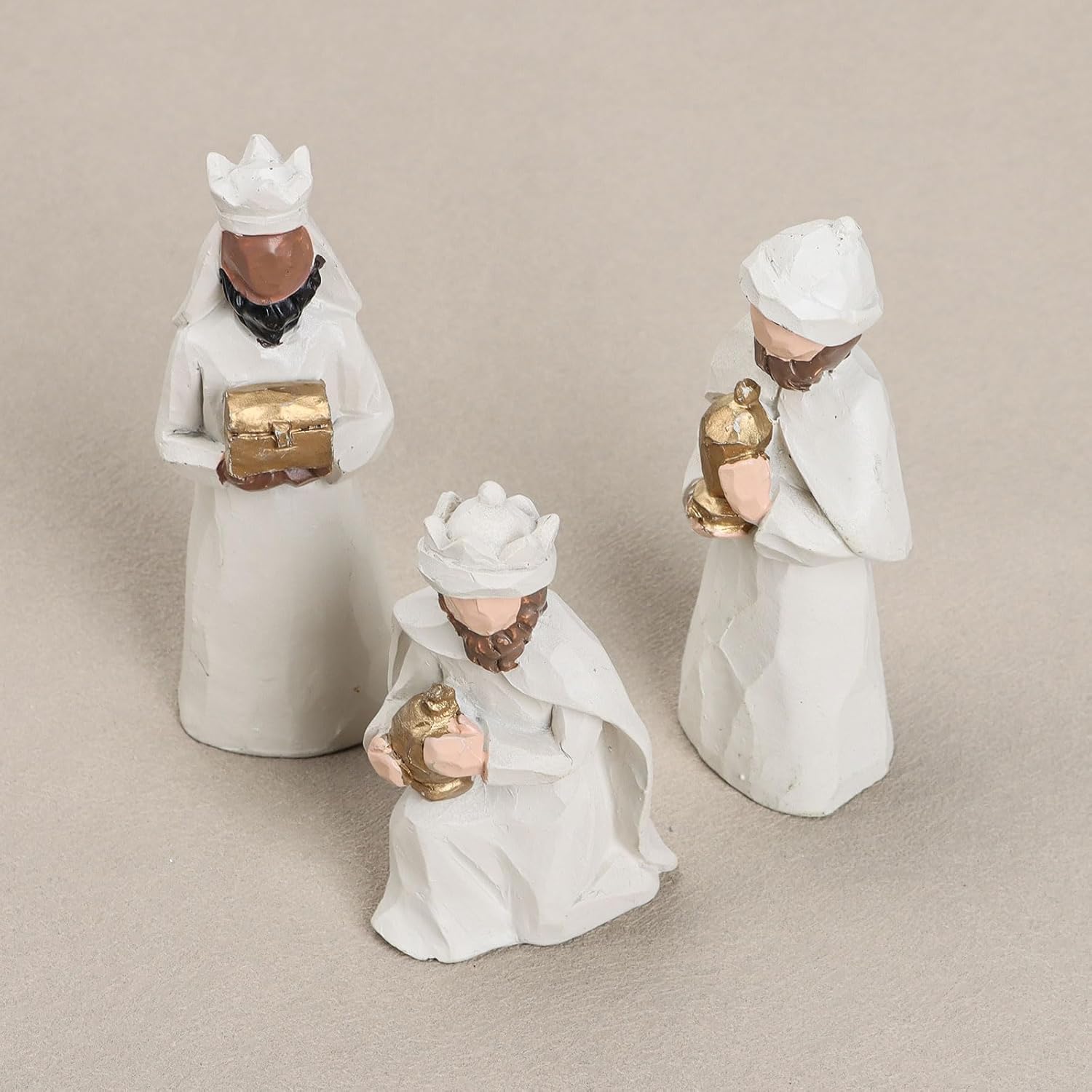 Nativity Set Indoor Christmas Decoration- 13 Pieces Nativity Scene with Manger for Nativity Scene Indoor Use, The Nativity Story Figures- Christian Religious Nativity Sets & Figures (Classic)